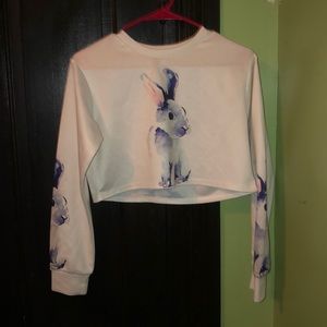 Bunny crop top shirt